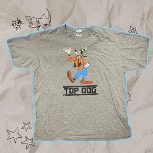 Disney Goofy Top Dog Graphic Tee Grey - Size XL